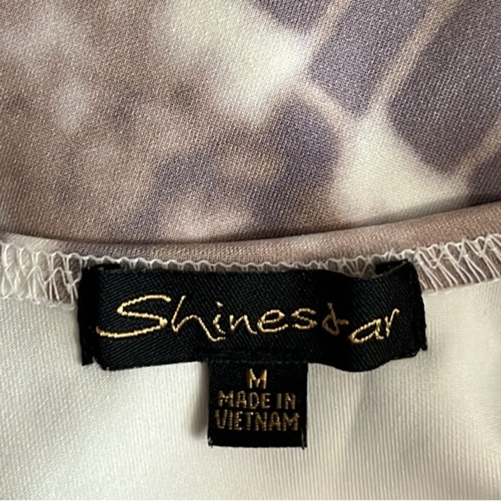 SHINESTAR Brown & Cream
Tie-Dye One Piece Size M Bodysuit NWOT - Picture 8 of 9